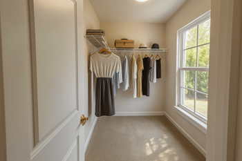 Spacious closets